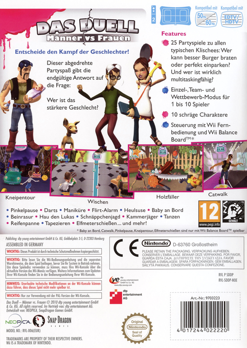 L'Ultime Bataille Des Sexes - Dos