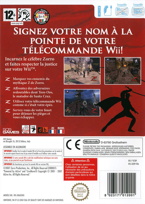 La Destinée de Zorro - Dos