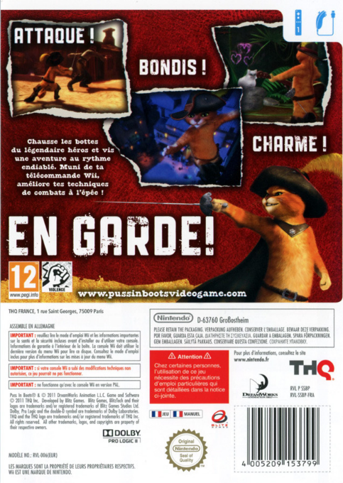 Le Chat Potté - Dos