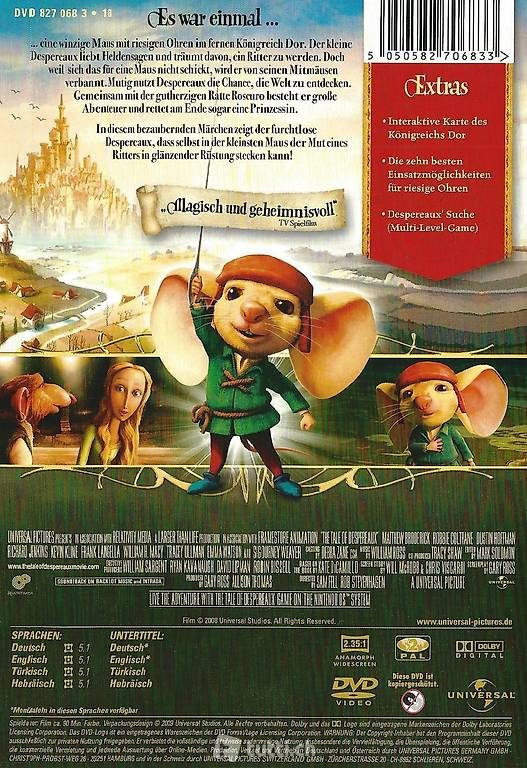 Le Conte De Despereaux - Dos