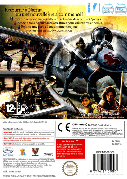 Le Monde De Narnia : Chapitre 2 : Le Prince Caspian - Dos