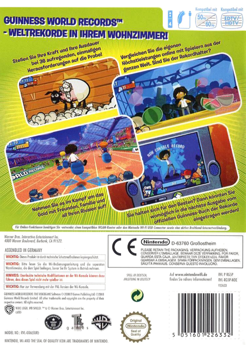 Le Mondial des Records : Le Jeu Vidéo Officiel - Dos