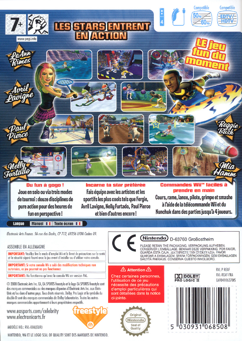 Le Tournoi des Célébrités - Dos