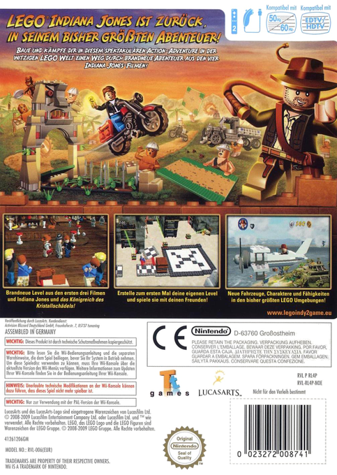 LEGO Indiana Jones 2 : L'Aventure Continue dos
