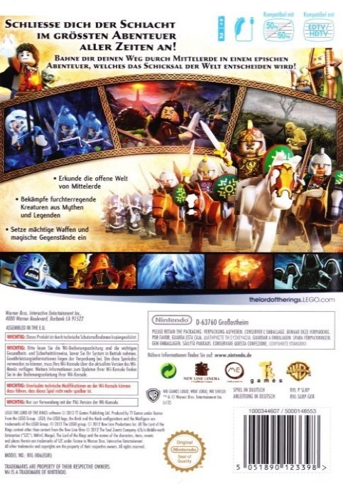 LEGO Le Seigneur des Anneaux dos