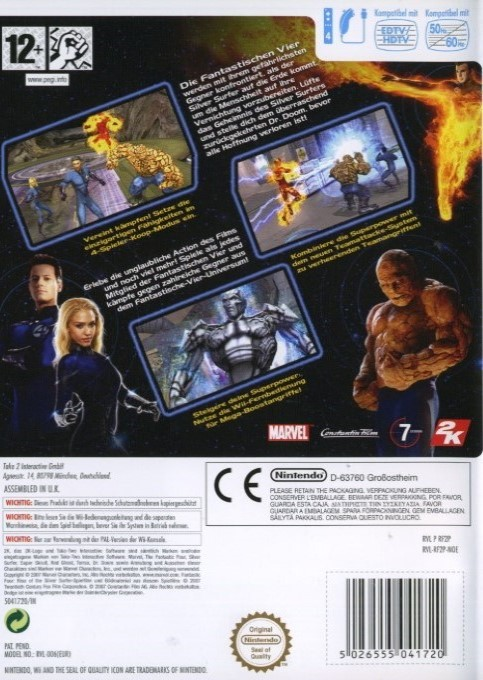 Les 4 Fantastiques et le Surfer d'Argent - Dos