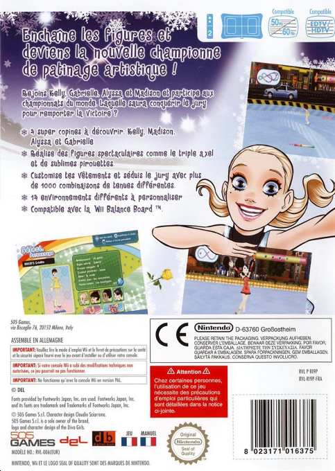 Les Lollipops : Danse sur Glace - Dos