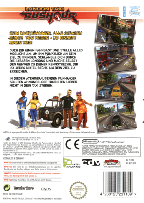 London Taxi : Rushour - Dos