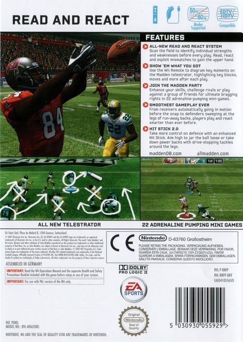 Madden NFL 08 dos