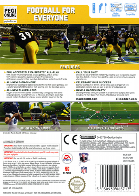 Madden NFL 09 All-play dos