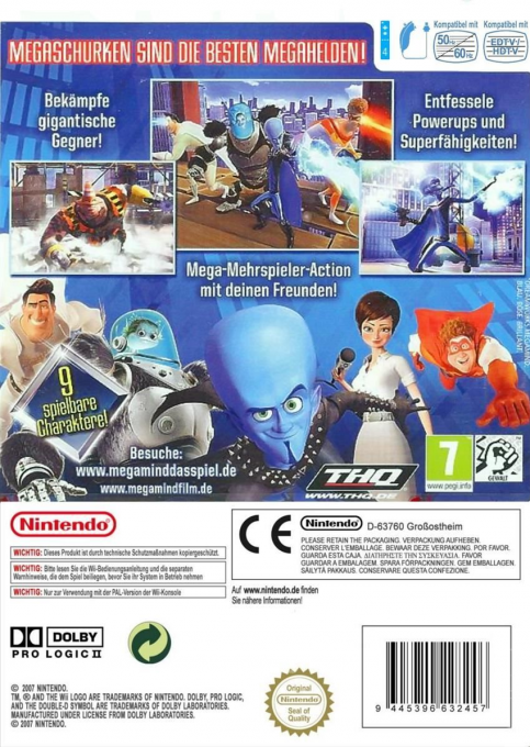 Megamind : Equipe Mega à l'Attaque - Dos