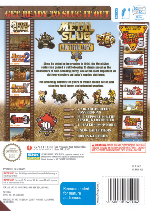 Metal Slug Anthology - Dos