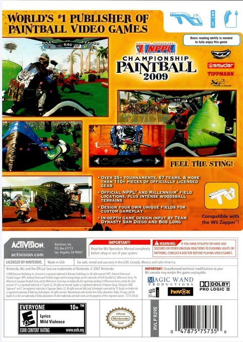 Millennium Championship Paintball 2009 - Dos