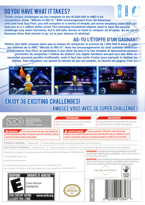 Minute to Win It - Dos