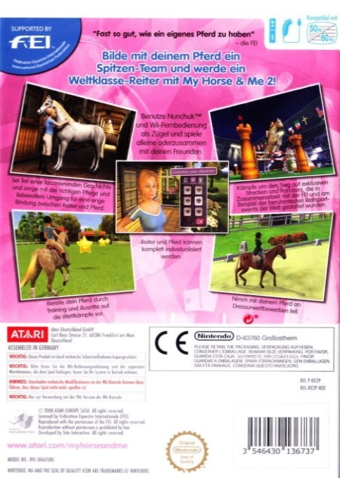 Mon Cheval et Moi - Dos