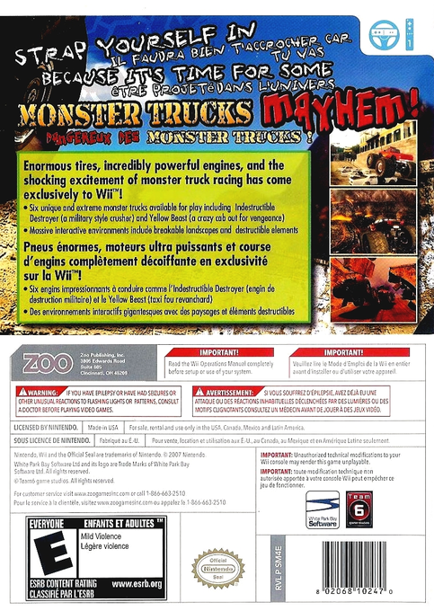 Monster Trucks Mayhem - Dos