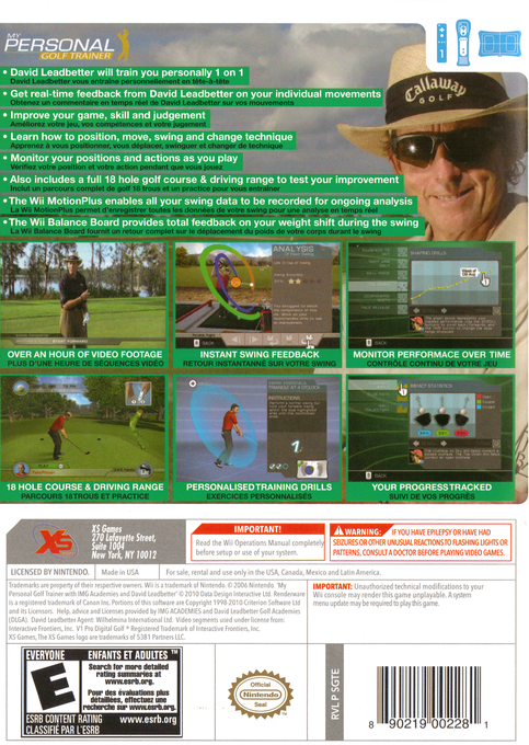 My Personal Golf Trainer - Dos