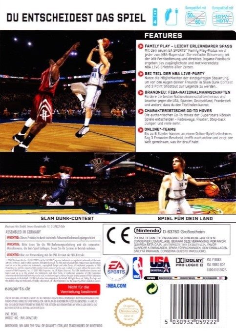 NBA Live 08 dos