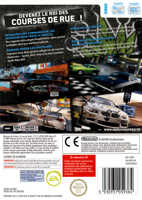 Need for Speed : Pro Street - Dos