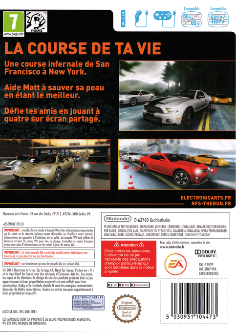 Need for Speed : The Run - Dos