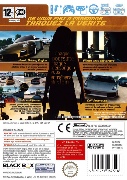 Need for Speed : Undercover - Dos