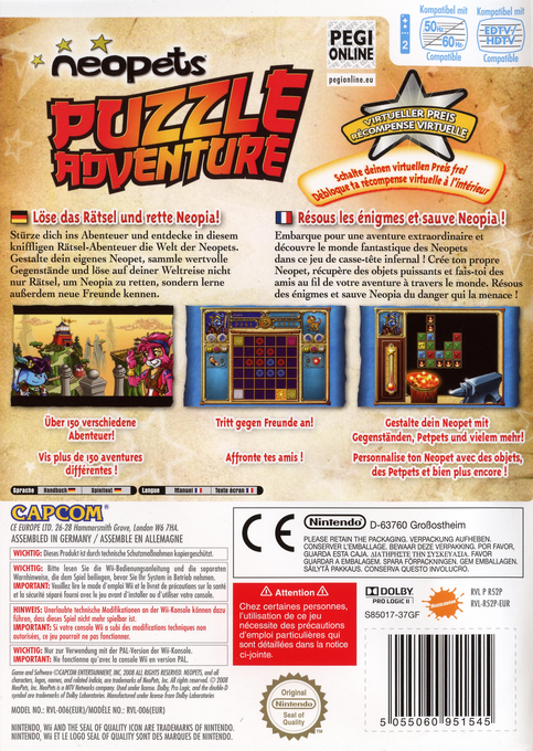 Neopets Puzzle Adventure - Dos