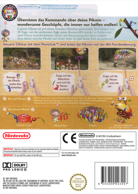 Nouvelle Façon de Jouer ! Pikmin - Dos