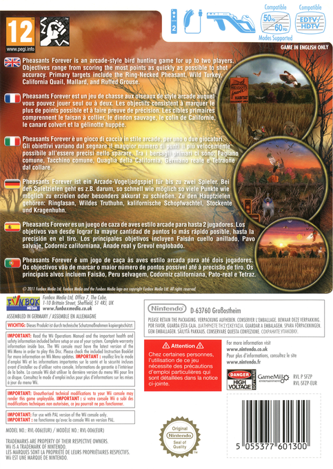 Pheasants Forever : Wingshooter - Dos
