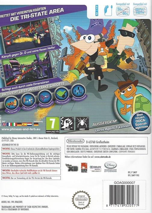 Phinéas Et Ferb : Voyage Dans La Deuxième Dimension - Dos