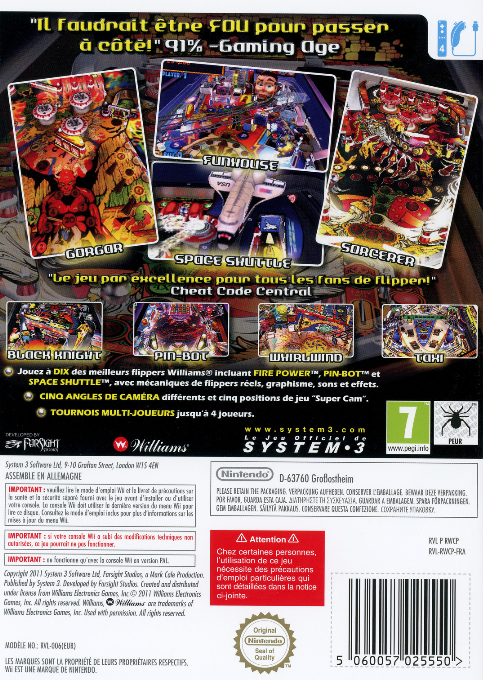 Pinball Hall of Fame : The Williams Collection - Dos