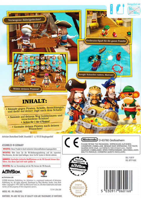 Pirates : Le trésor de Barbe-Noire - Dos