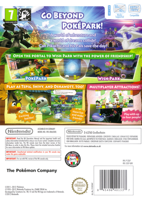 Poképark 2 - Le Monde Des Voeux - Dos