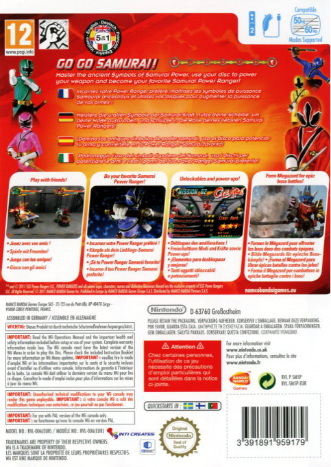 Power Rangers Samurai - Dos