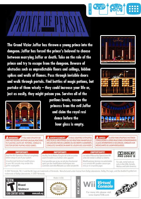 Prince Of Persia (SNES) dos