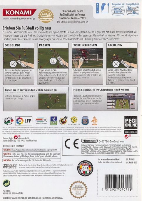 Pro Evolution Soccer 2008 - Dos