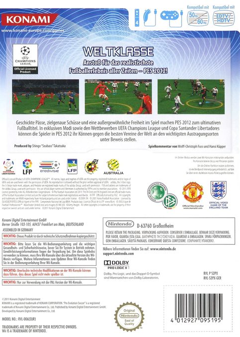 Pro Evolution Soccer 2012 - Dos