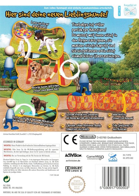 Puppy Luv : Votre Nouvel Ami - Dos