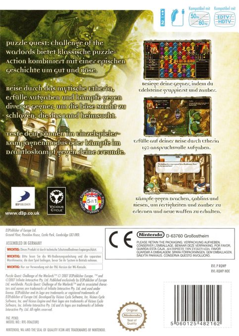 Puzzle Quest : Challenge of the Warlords dos