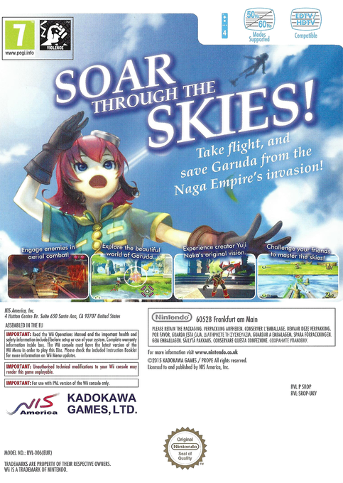 Rodea the Sky Soldier - Dos