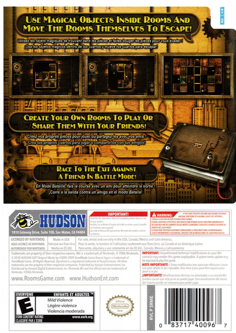 Rooms : The Main Building - Dos