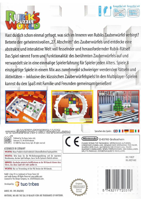 Rubik's Puzzle World - Dos