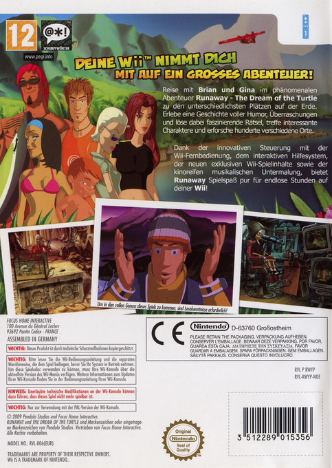 Runaway : The Dream of the Turtle - Dos