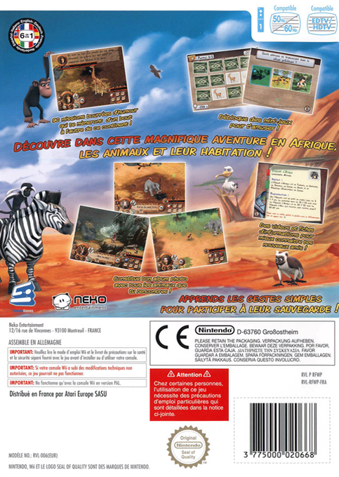 Safari Adventures : Afrique - Dos