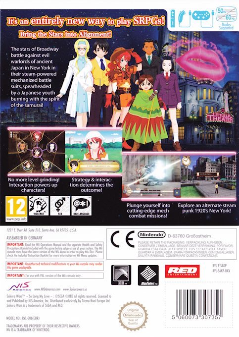Sakura Wars : So Long, My Love dos