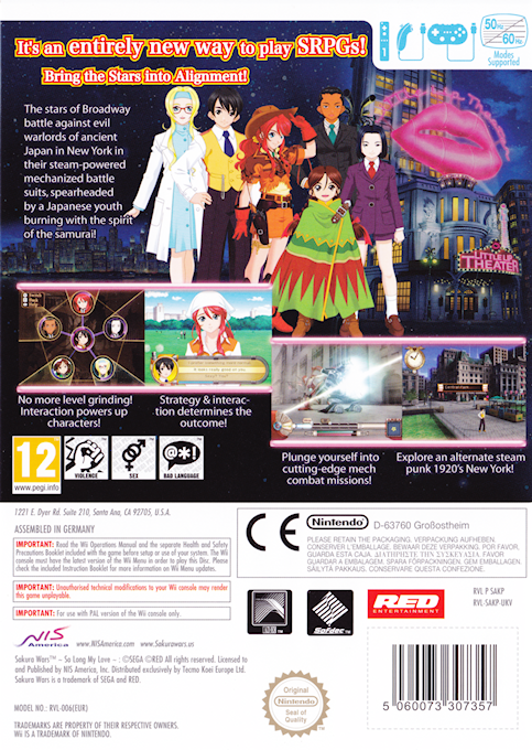 Sakura Wars : So Long, My Love - Dos