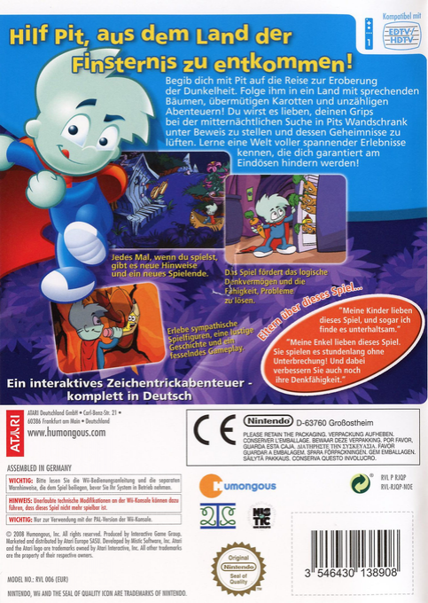 Sam Pyjam : Héros de la Nuit - Dos