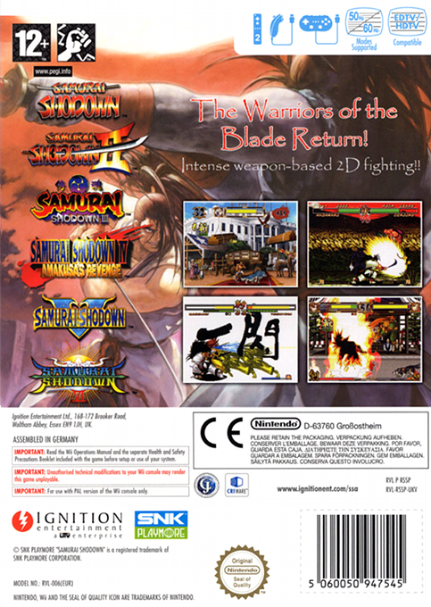 Samurai Shodown Anthology - Dos