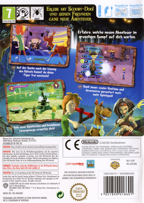 Scooby-Doo! Panique dans la Marmite - Dos