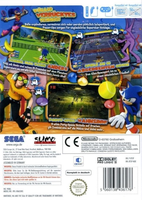 SEGA Superstars Tennis dos