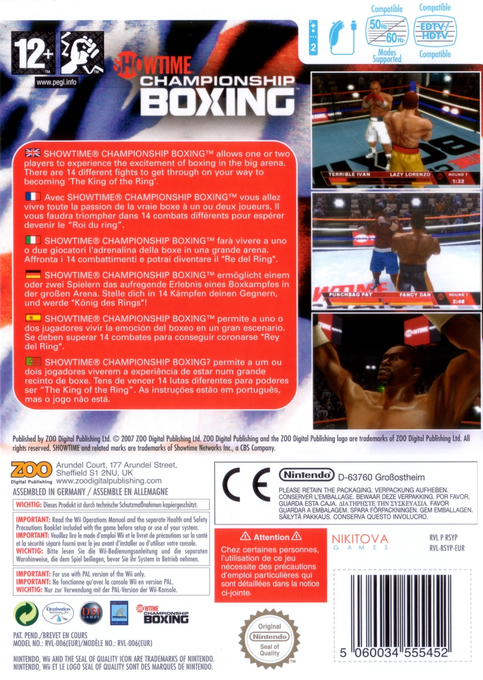 Showtime Championship Boxing dos